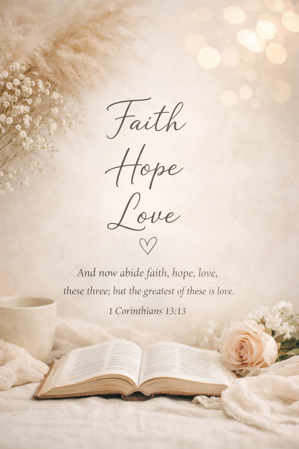 Faith, Hope & Love: Three Anchors for Every Season